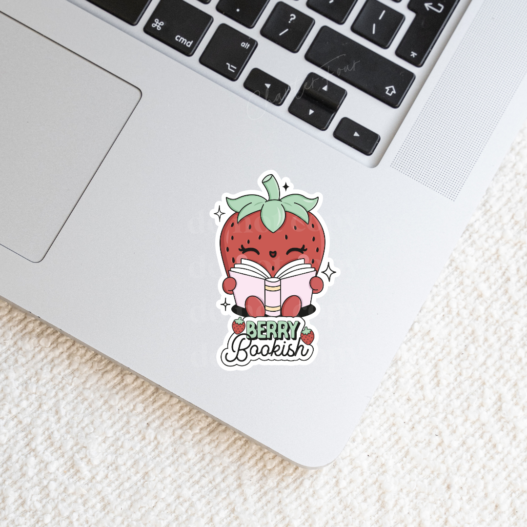 Berry Bookish Sticker