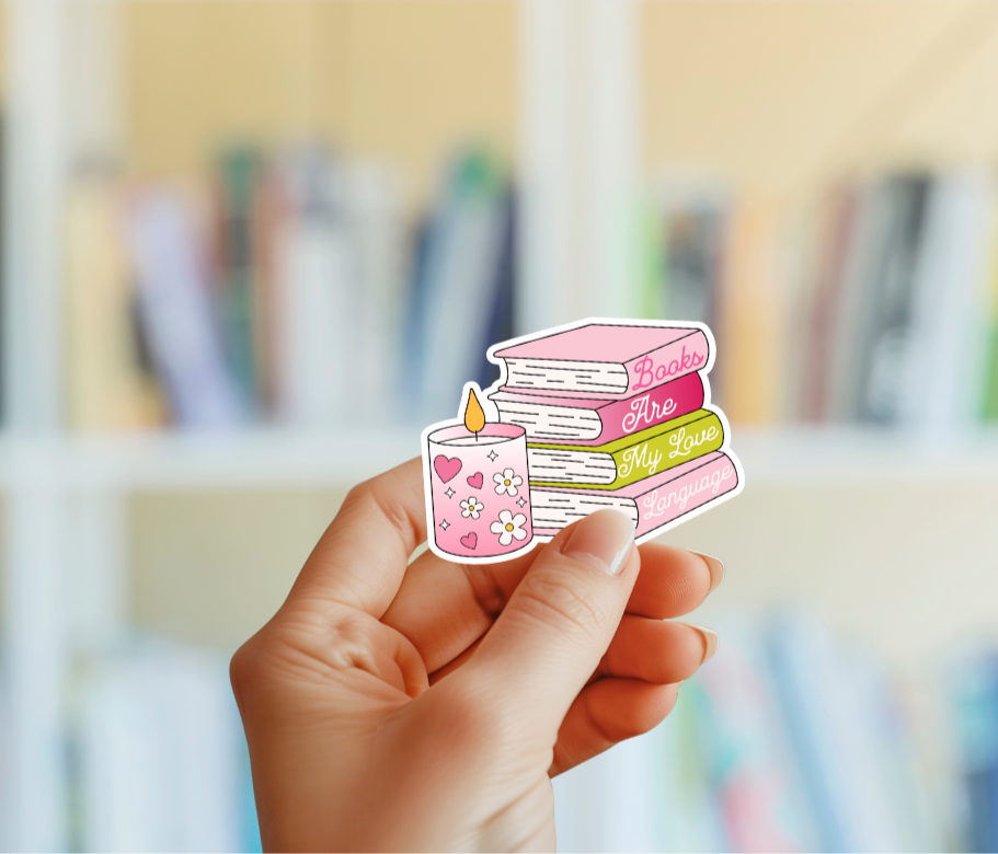 Books Are My Love Language Sticker