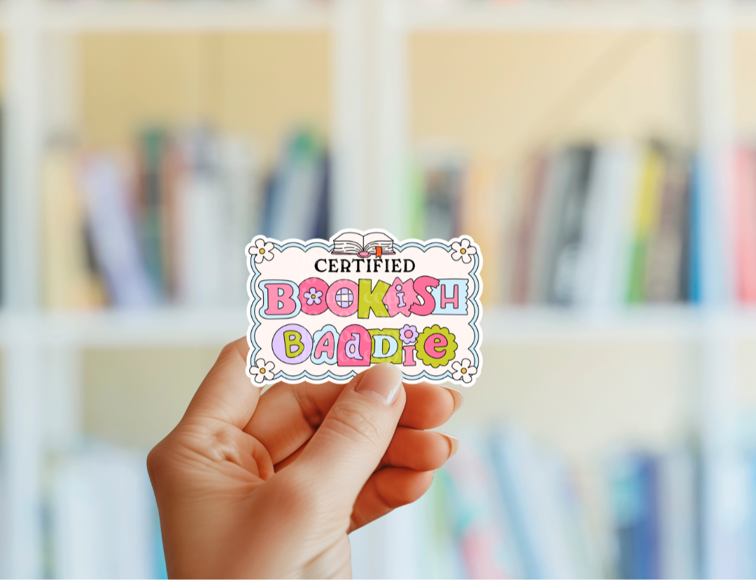 Certified Bookish Baddie Sticker