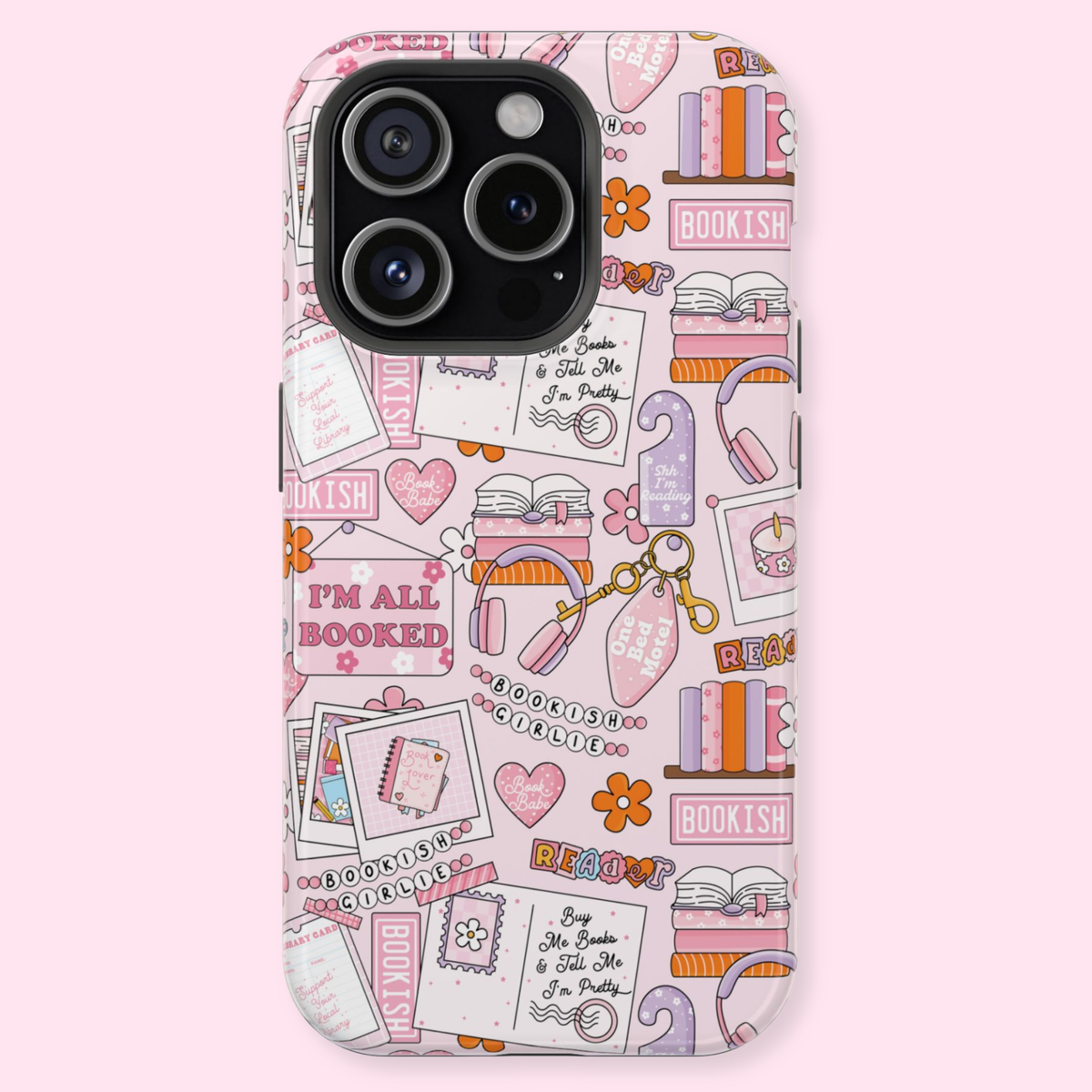 Bookish Mood Board Phone Case | Magnetic Compatible, Dual Layer Protection