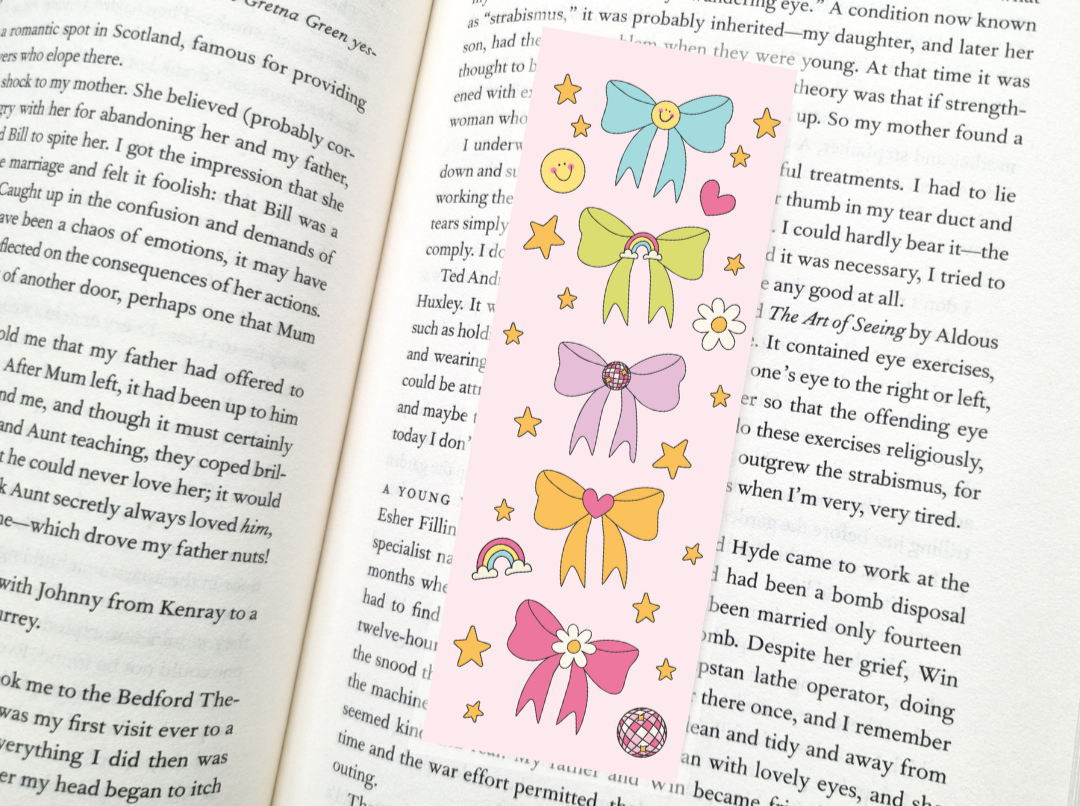 Rainbow Ribbons Bookmark