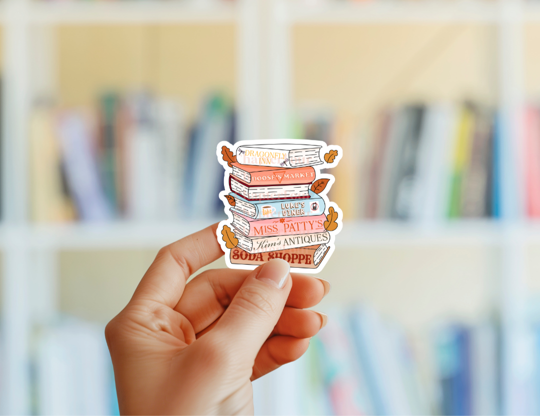 GG Fall Book Stack Sticker