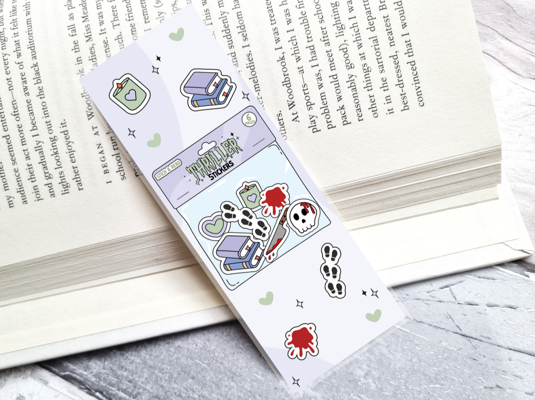Thriller Stickers Bookmark