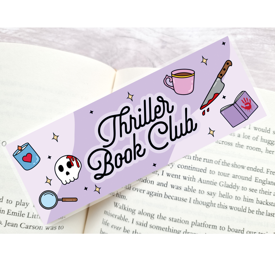 Thriller Book Club Bookmark