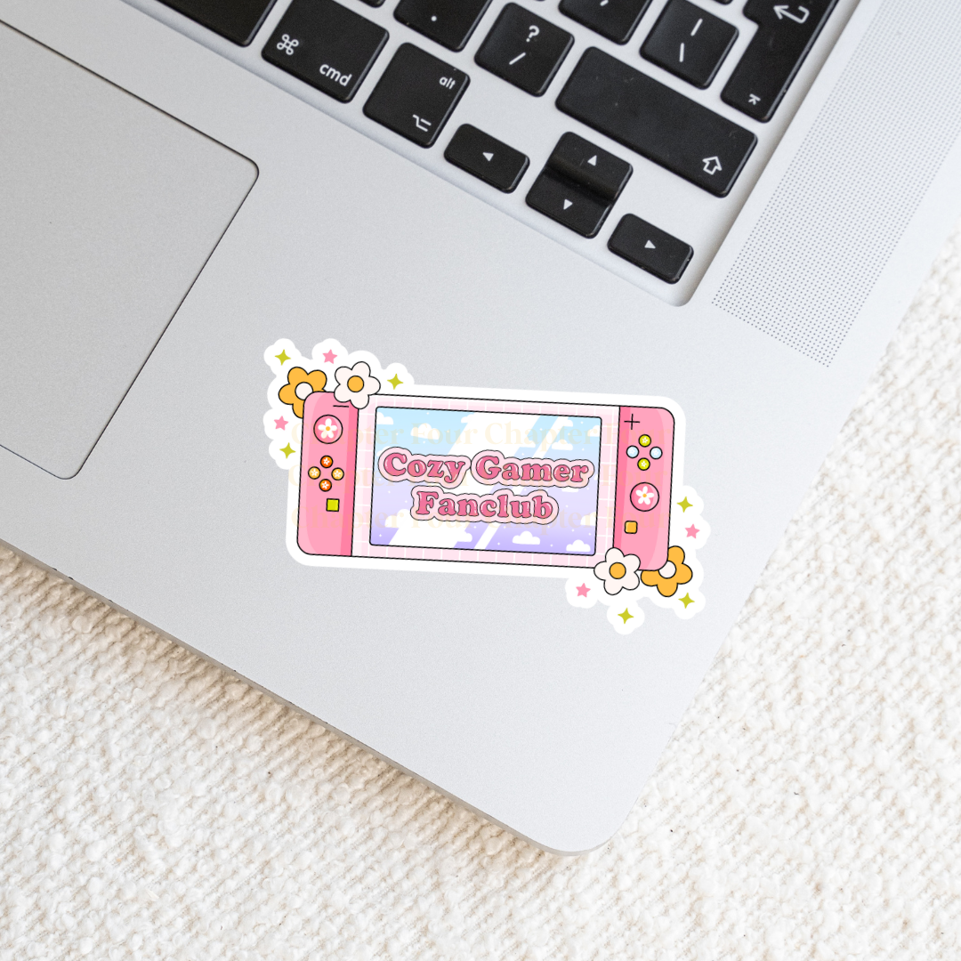 Cozy Gamer Fanclub Sticker