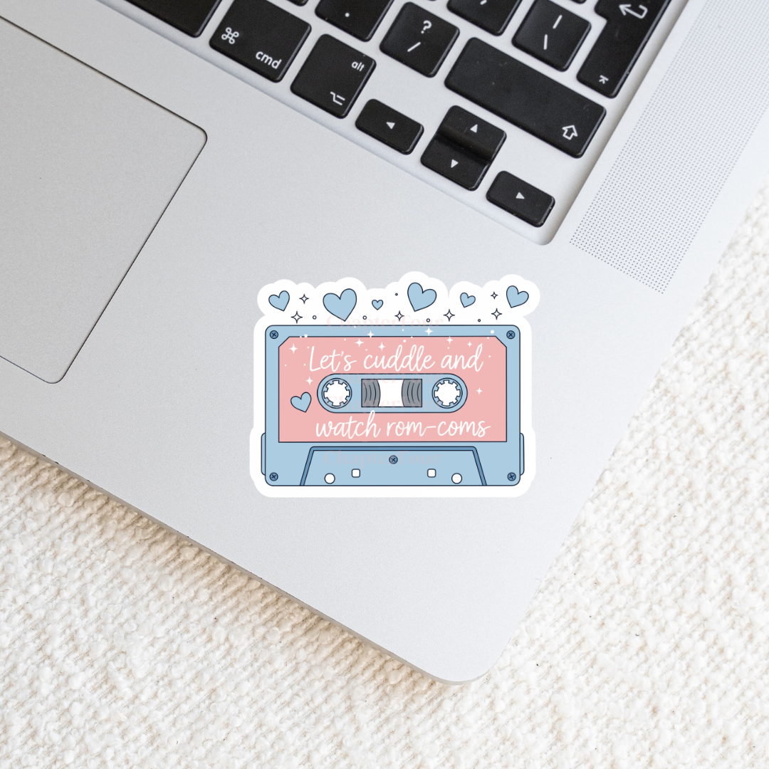 Let's Cuddle And Watch Rom-Coms Sticker