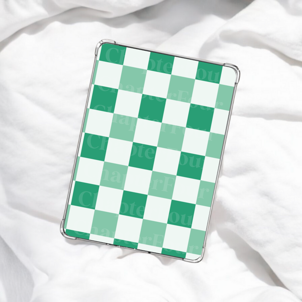 Green Checkers E-Reader Insert