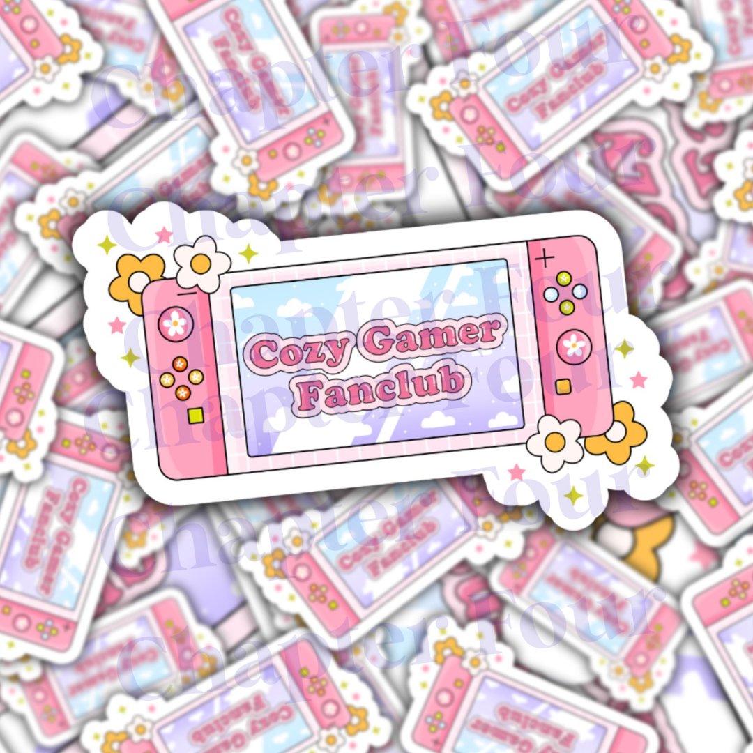 Cozy Gamer Fanclub Sticker