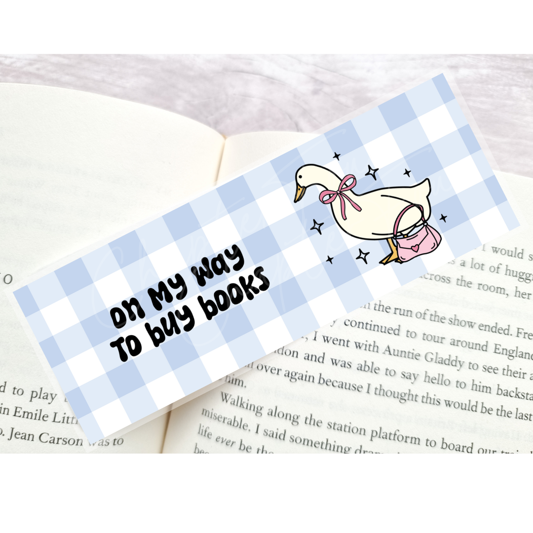 On My Way To Buy Books Bookmark