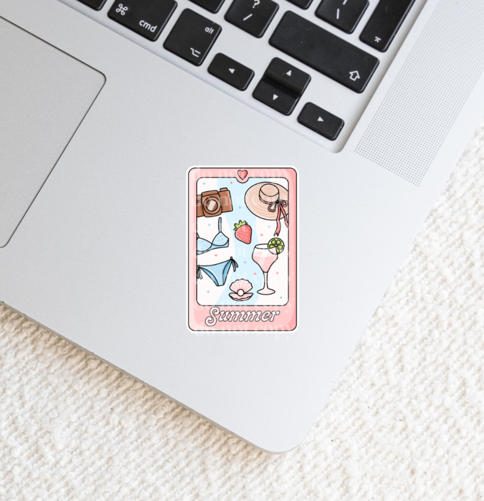 Summer Tarot Card Sticker