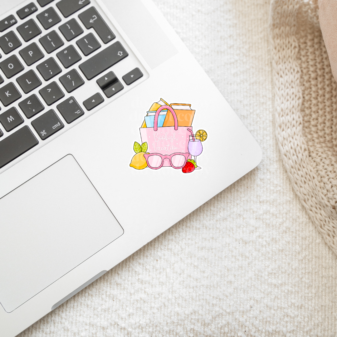 Bookish Vacation Sticker