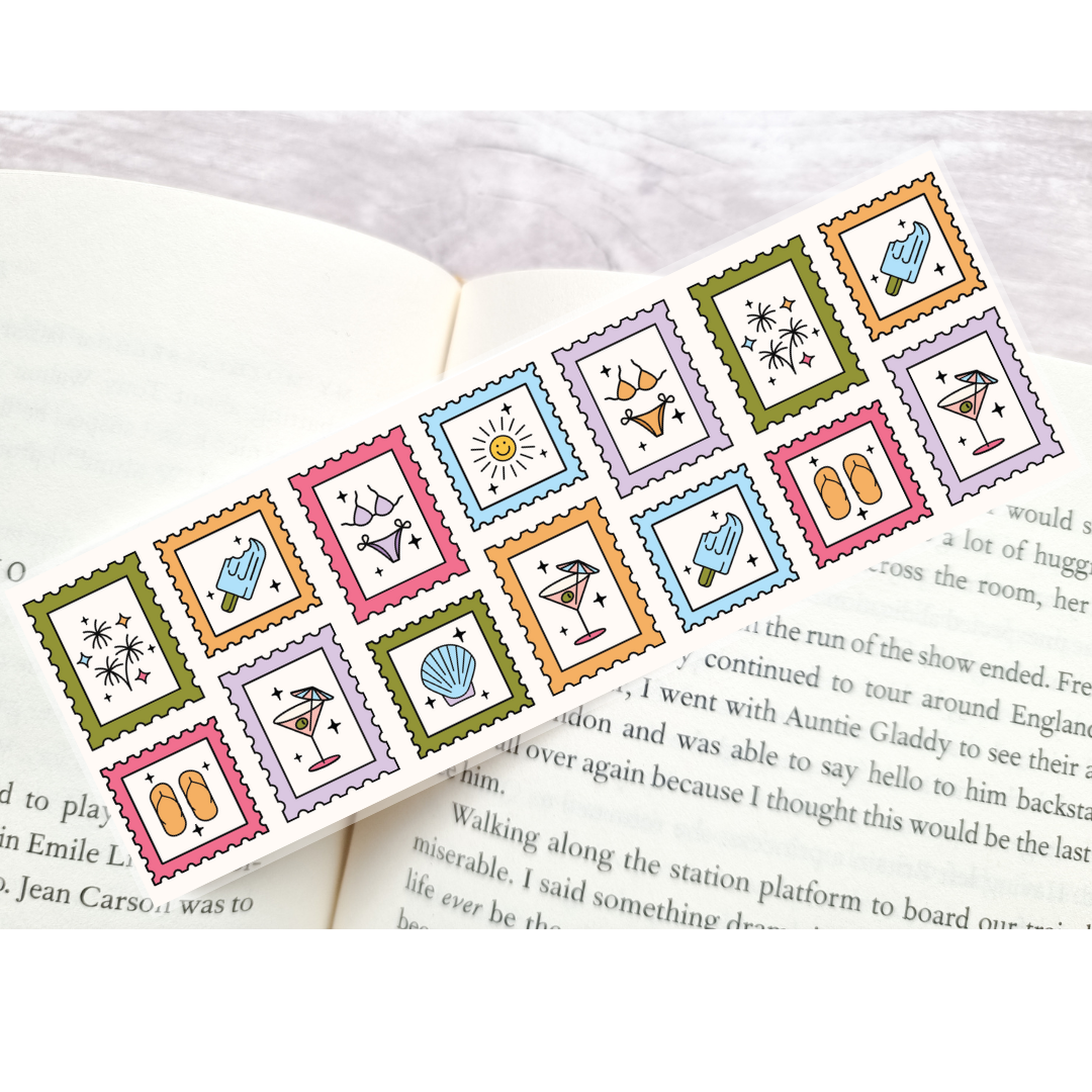 Summer Stamps Bookmark