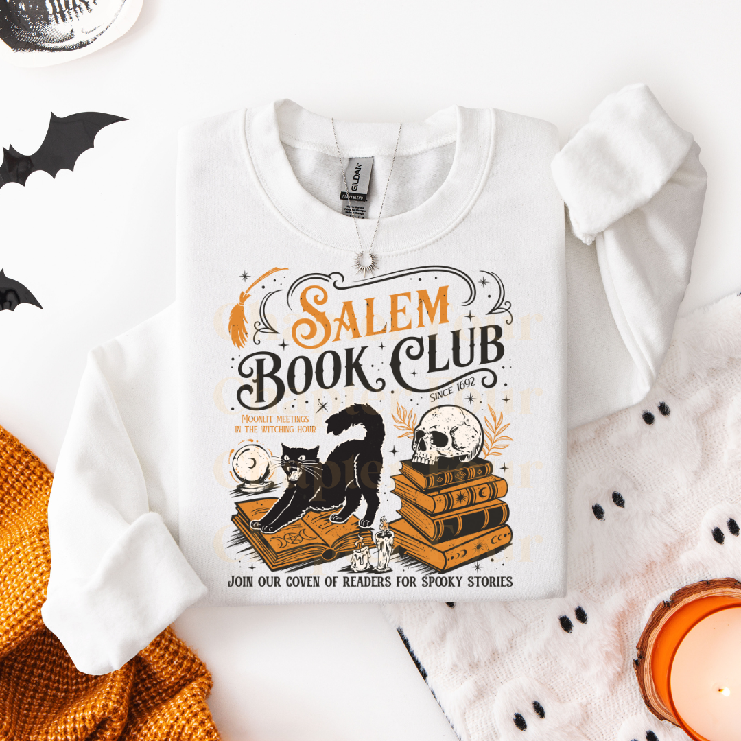 Halloween Salem Book Club - T-Shirt, Crewneck, or Hoodie