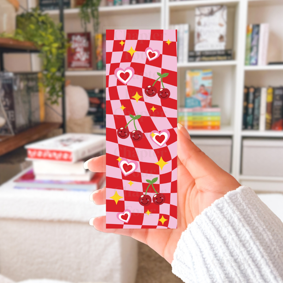 Checkered Cherries Bookmark