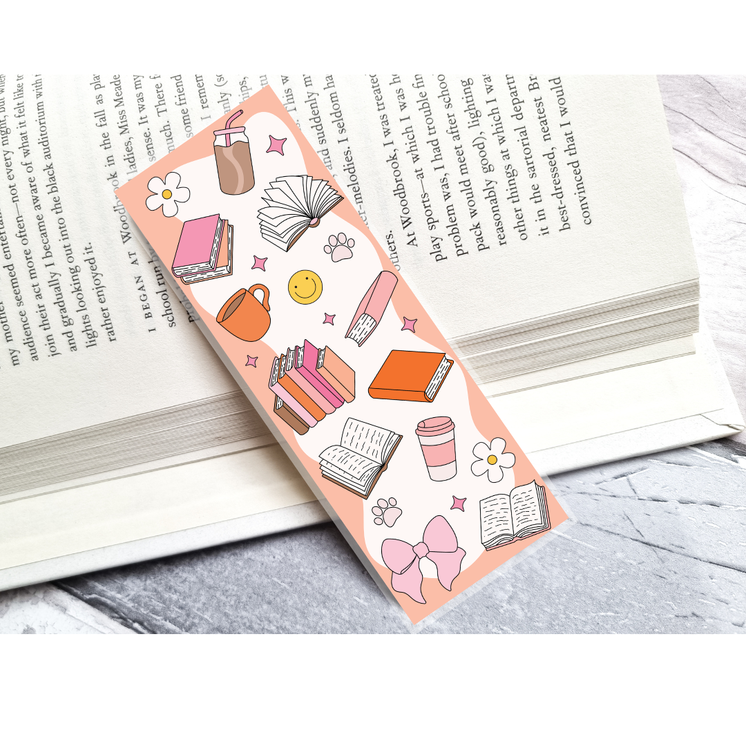 Books & Coffee Bookmark