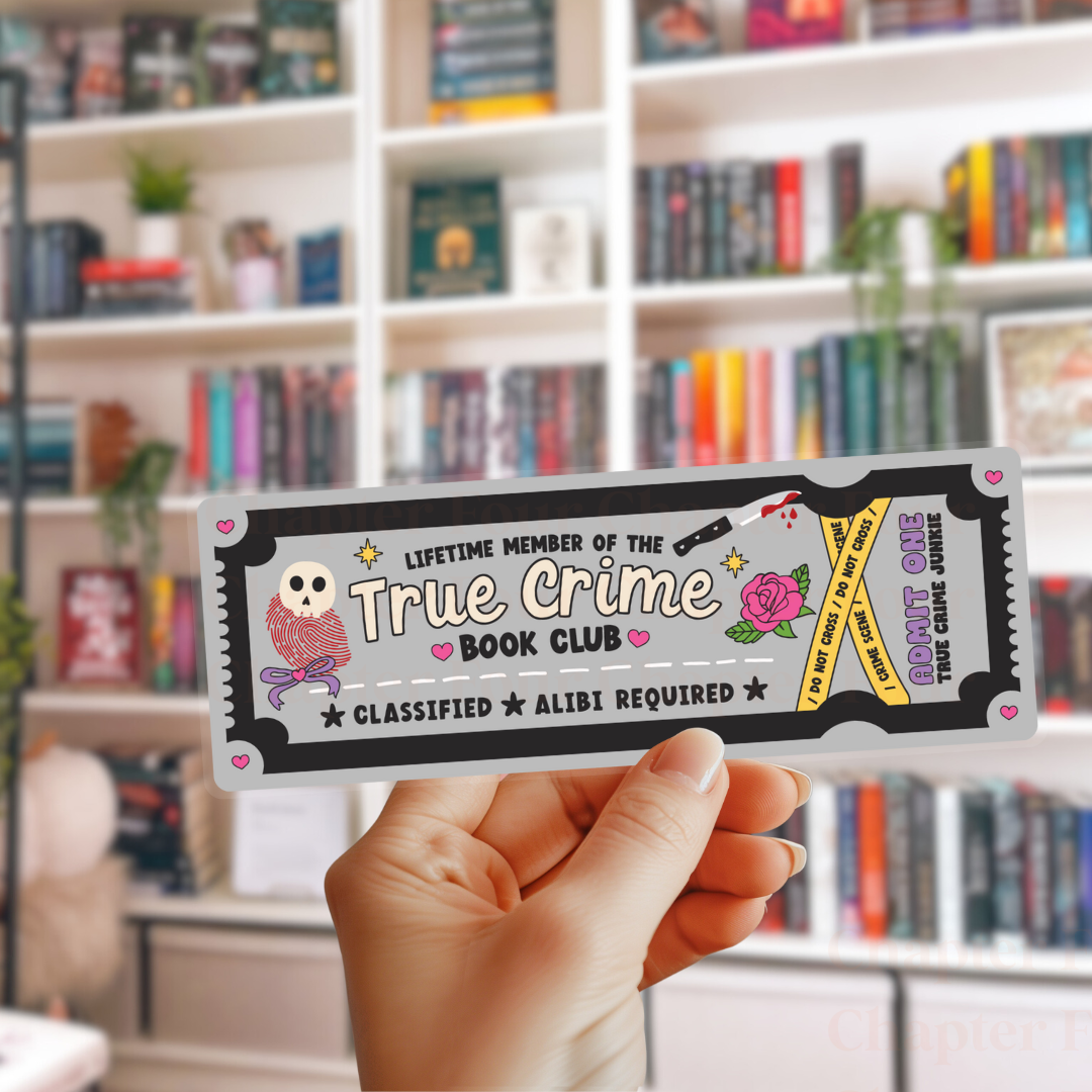 True Crime Book Club Bookmark