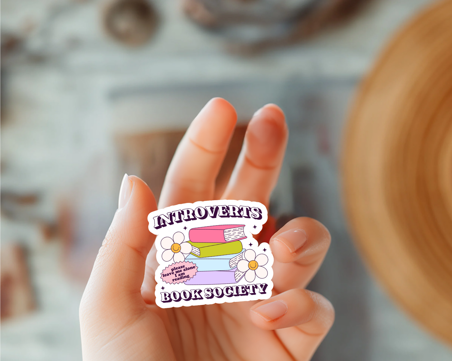 Introverts Book Society Sticker