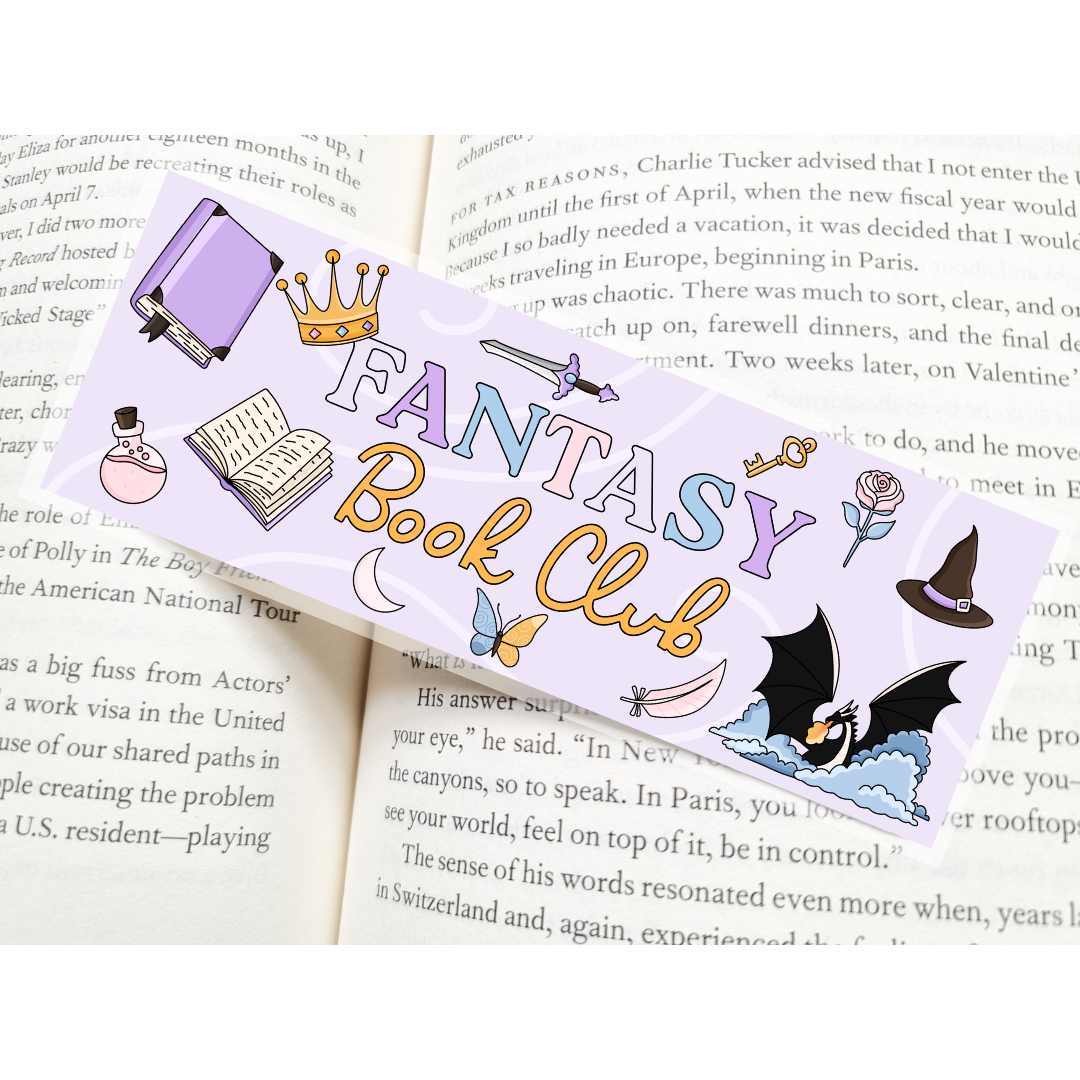 Fantasy Book Club Bookmark