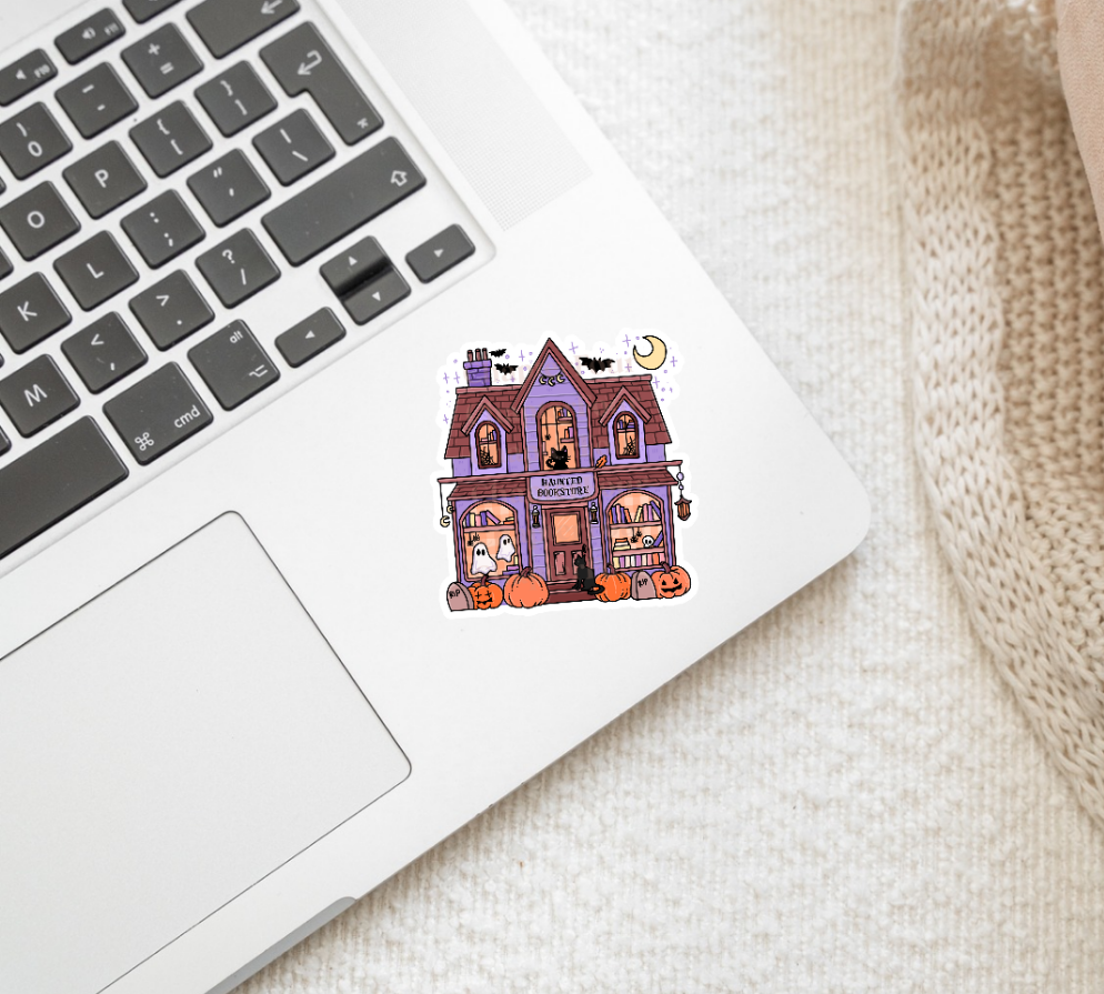 Haunted Bookstore Sticker