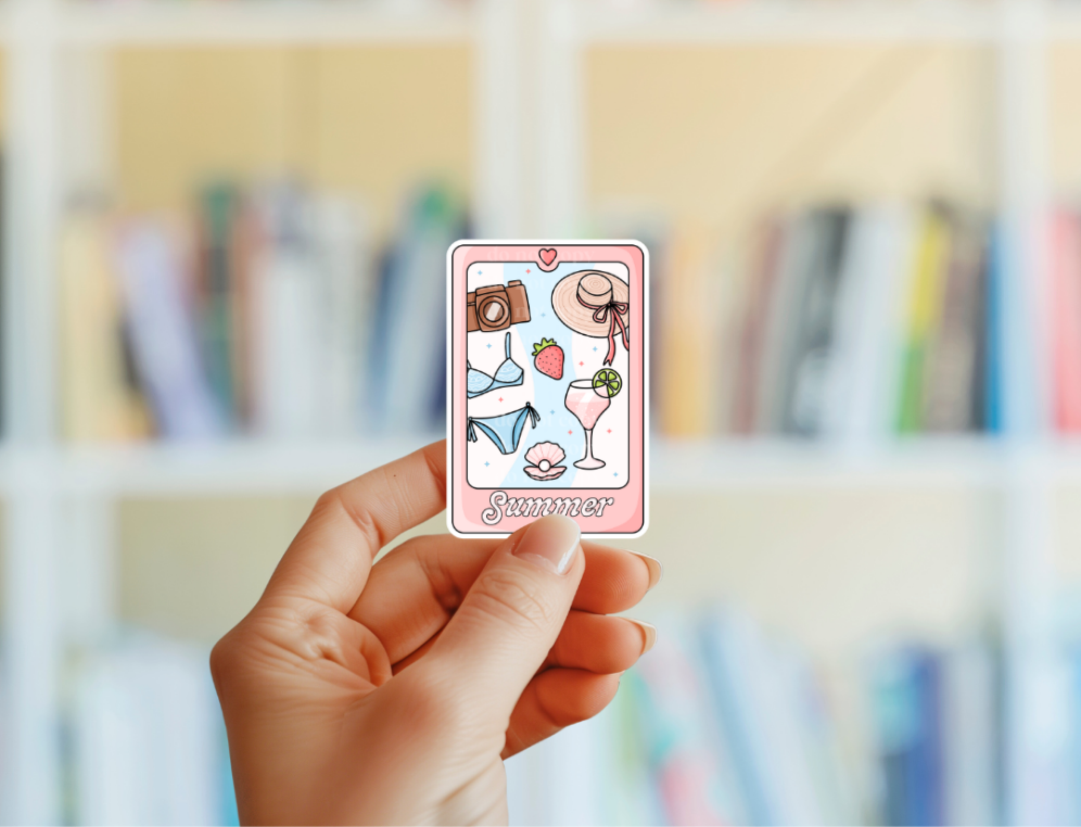 Summer Tarot Card Sticker