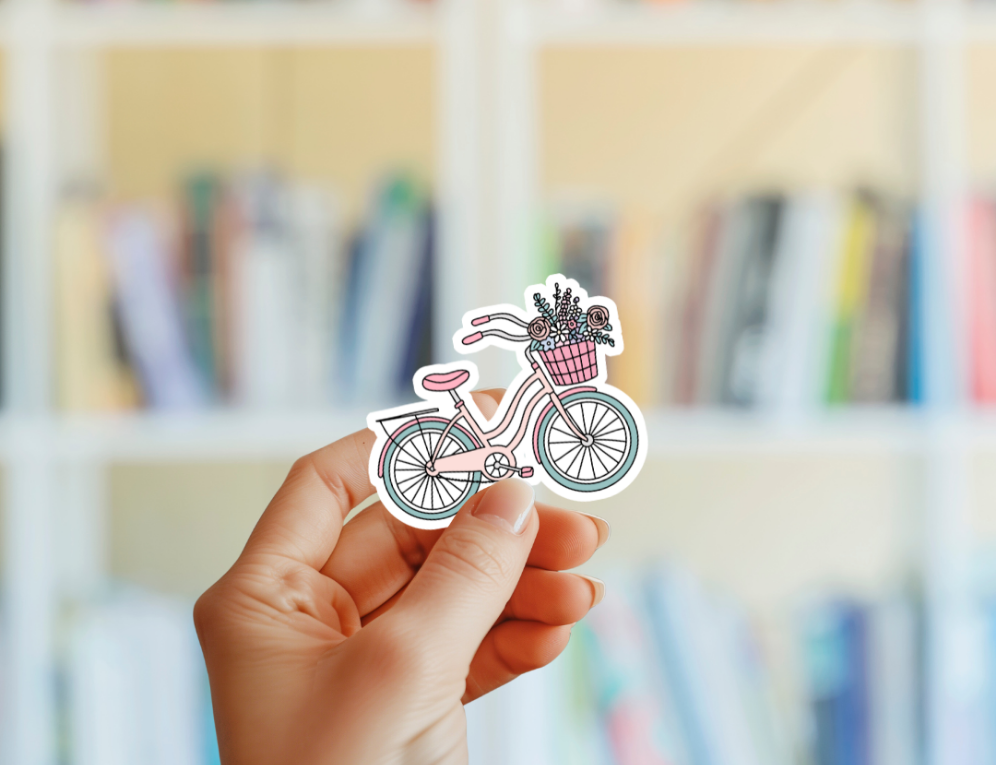 Spring Bicycle Sticker