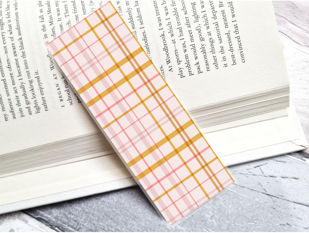 Autumn Plaid Bookmark
