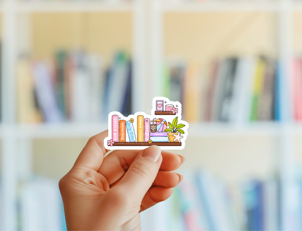 Summer Bookshelf Sticker