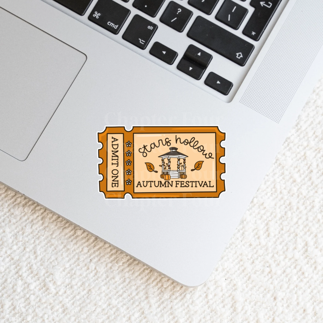 Autumn Festival Ticket Sticker