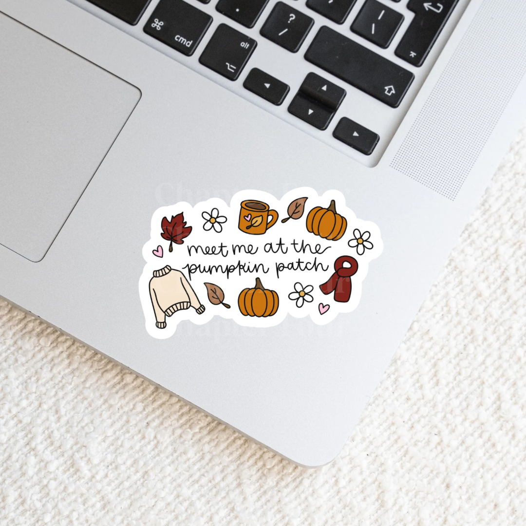 Meet Me At The Pumpkin Patch Sticker