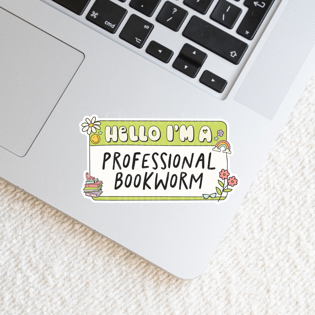 Professional Bookworm Sticker