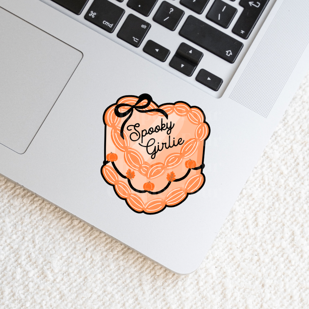 Spooky Girlie Cake Sticker