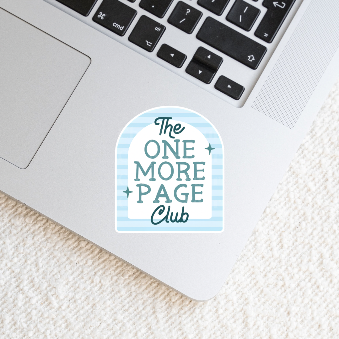 The One More Page Club Sticker
