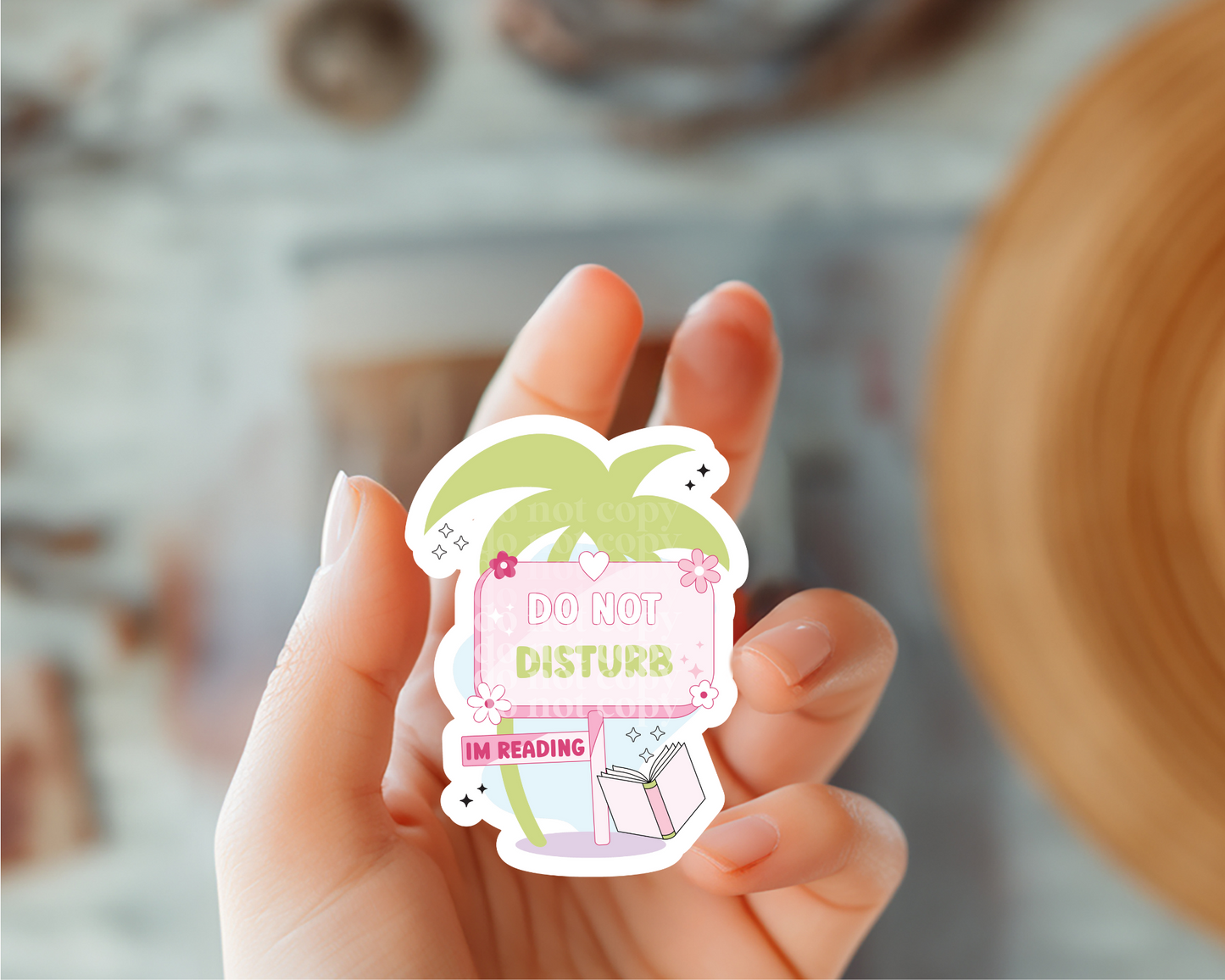 Do Not Disturb I'm Reading Sticker