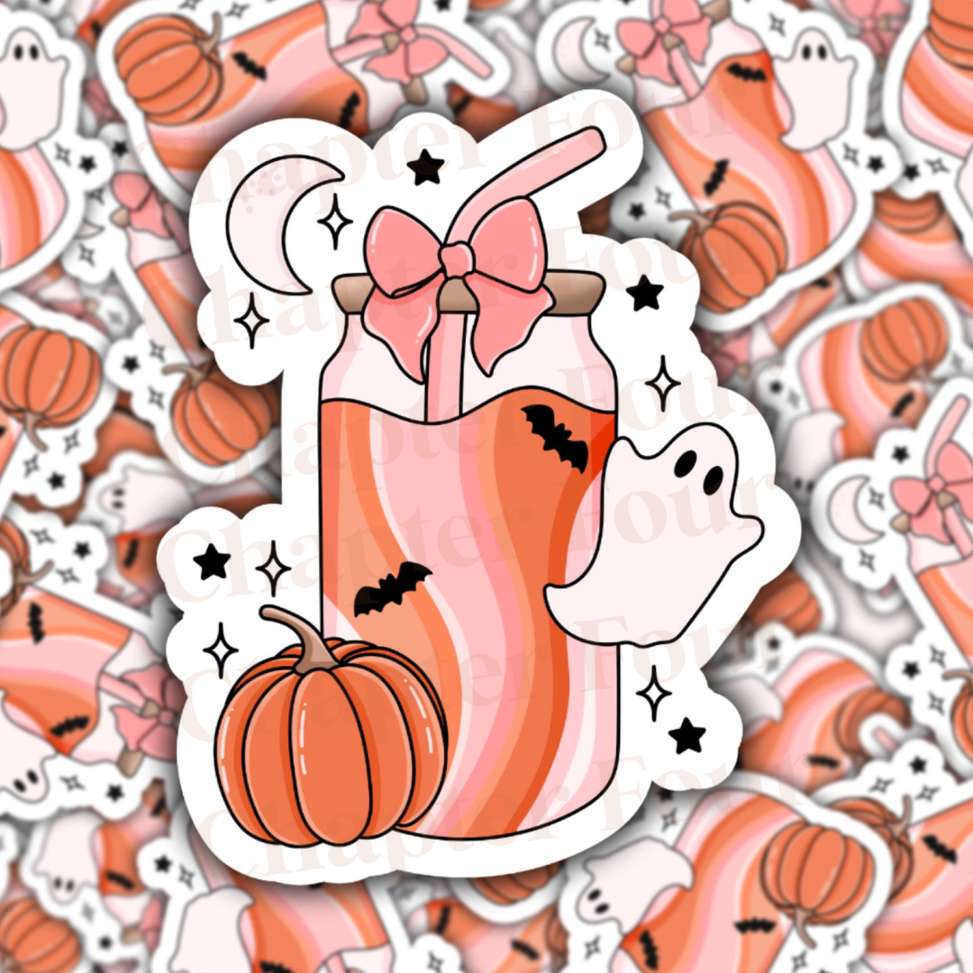 Spooky Season Drink Sticker