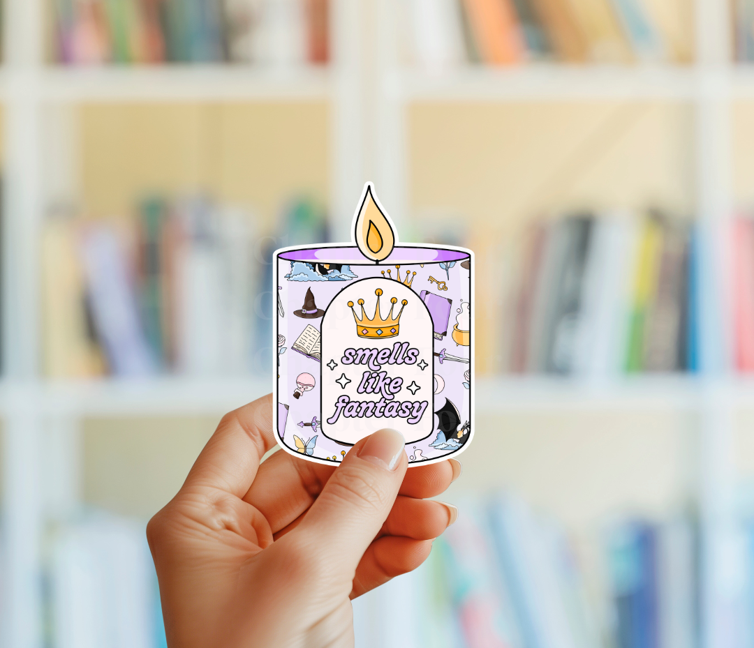 Smells Like Fantasy Candle Sticker