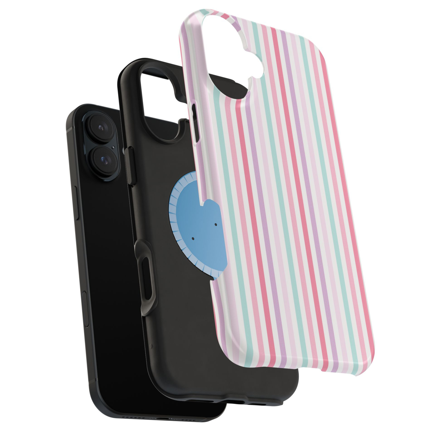 Summer Stripes Phone Case | Magnetic Compatible, Dual Layer Protection