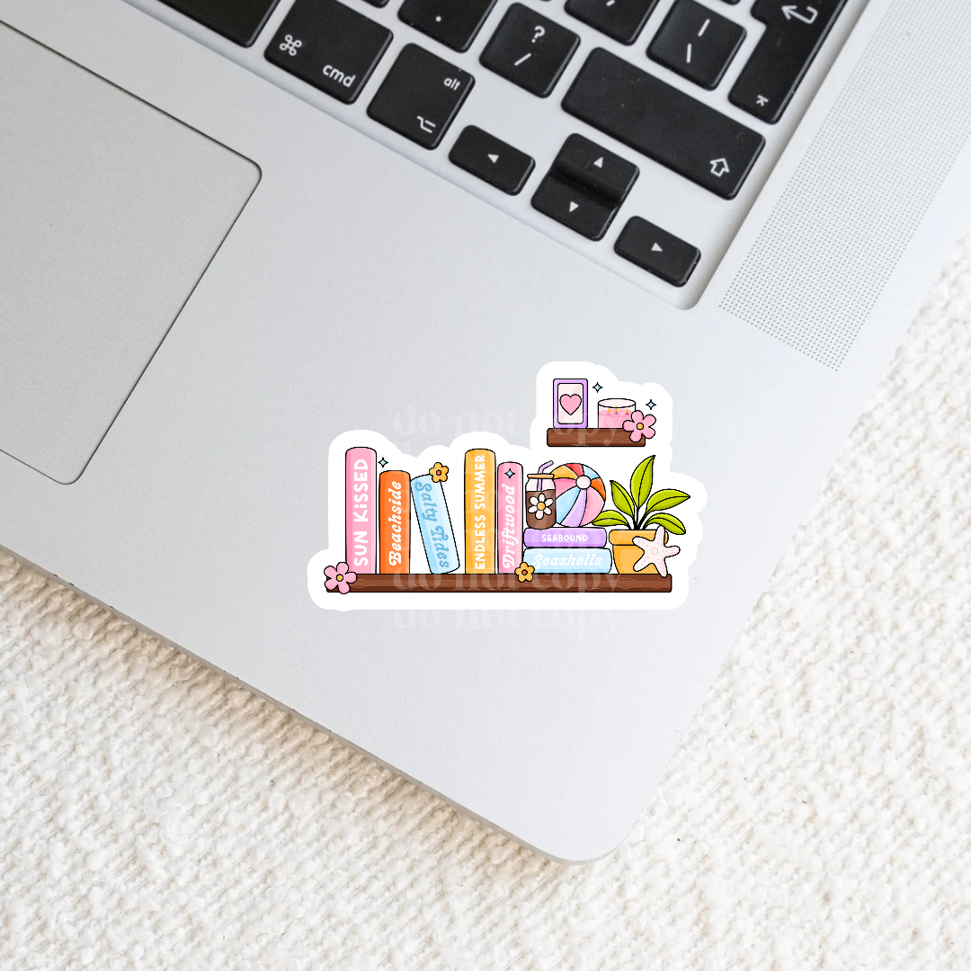 Summer Bookshelf Sticker