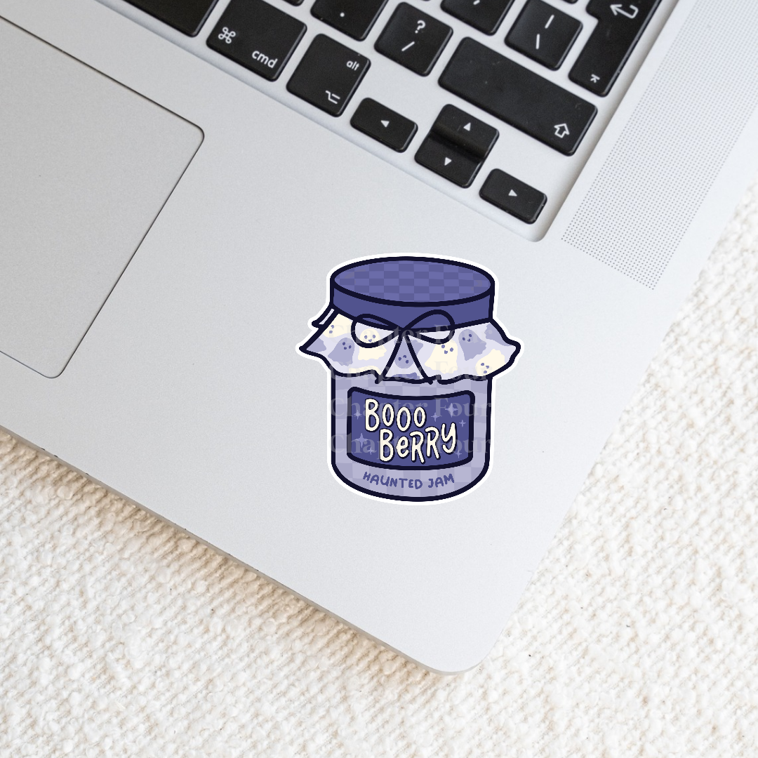 Booo Berry Haunted Jam Sticker