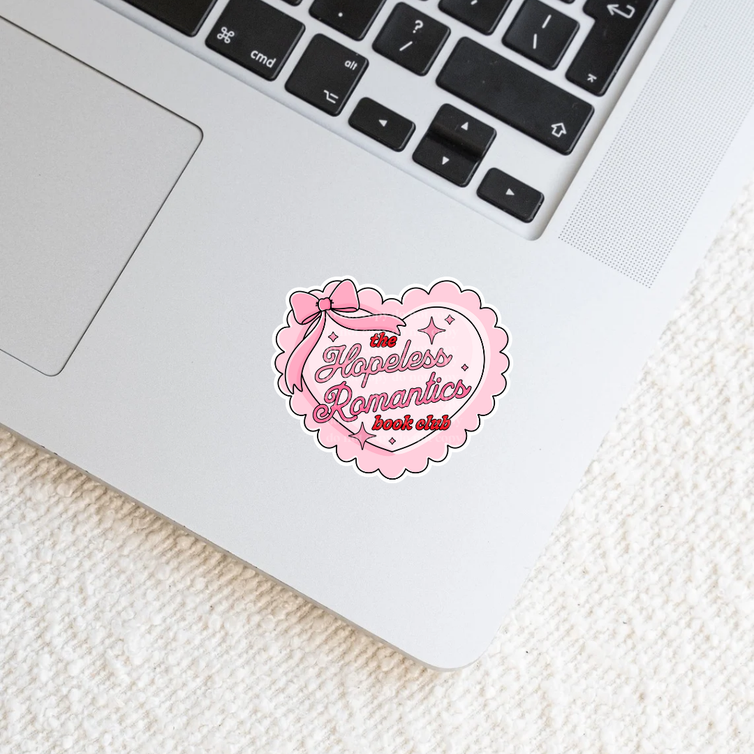 The Hopeless Romantics Book Club Heart Sticker