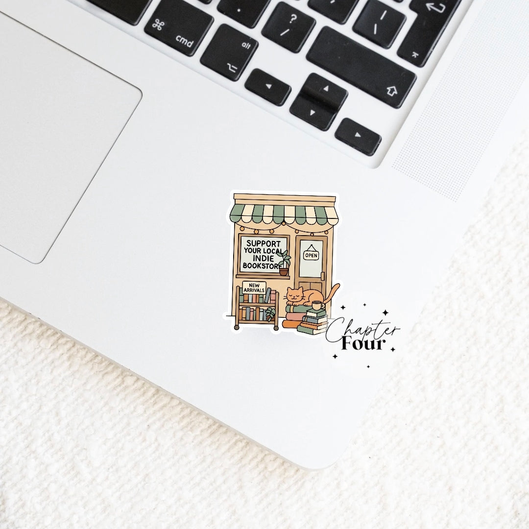 Support Your Local Indie Bookstore Sticker