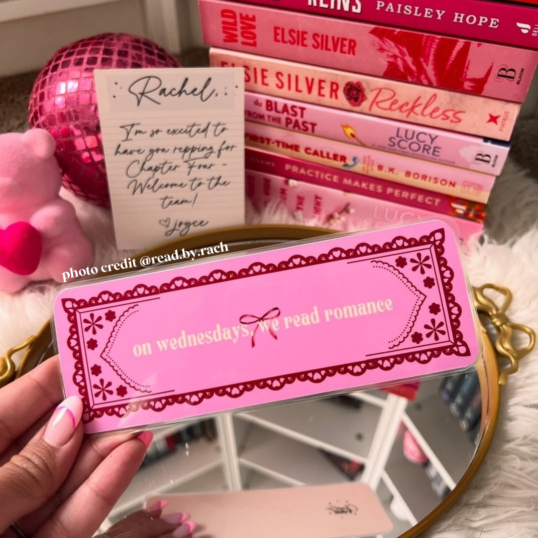 On Wednesdays, We Read Romance Bookmark