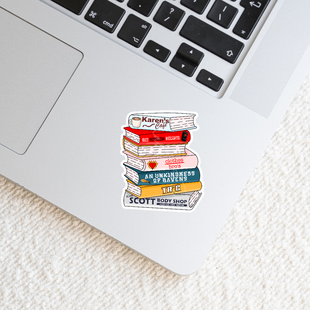 One Tree Hill Bookstack Sticker