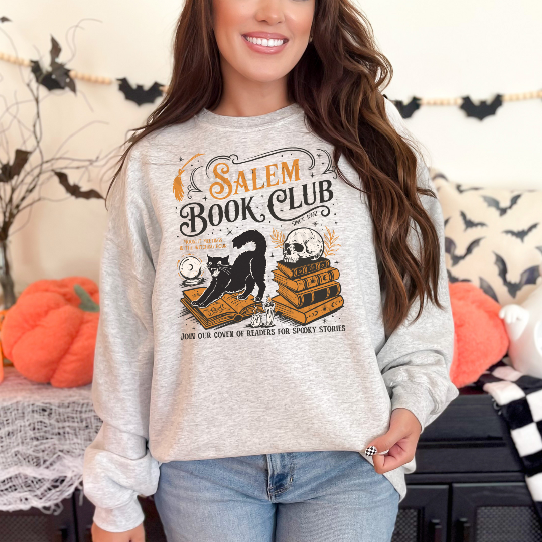 Halloween Salem Book Club - T-Shirt, Crewneck, or Hoodie