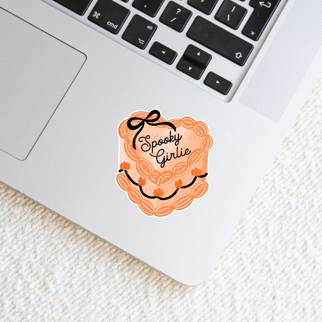Spooky Girlie Cake Sticker