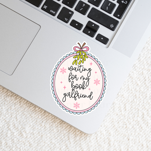 Waiting For My Book Girlfriend Sticker