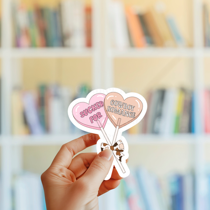 Sucker For Cowboy Romance Sticker