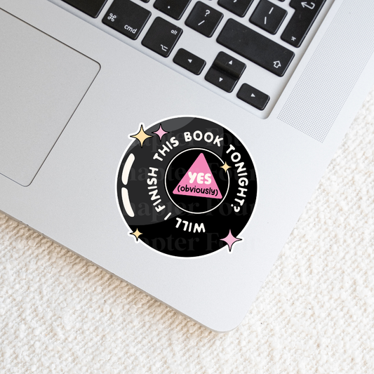 Bookish 8 Ball Sticker