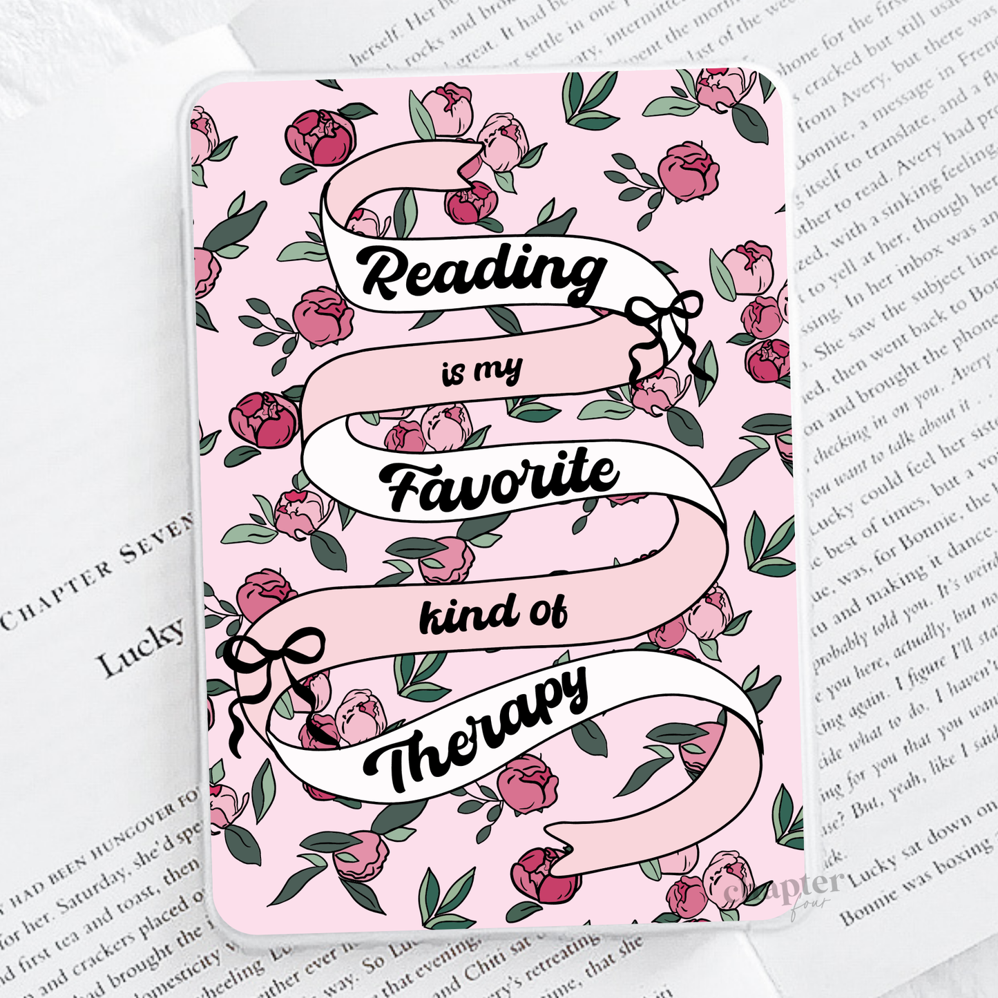 Reading Is My Favorite Kind Of Therapy E-Reader Insert