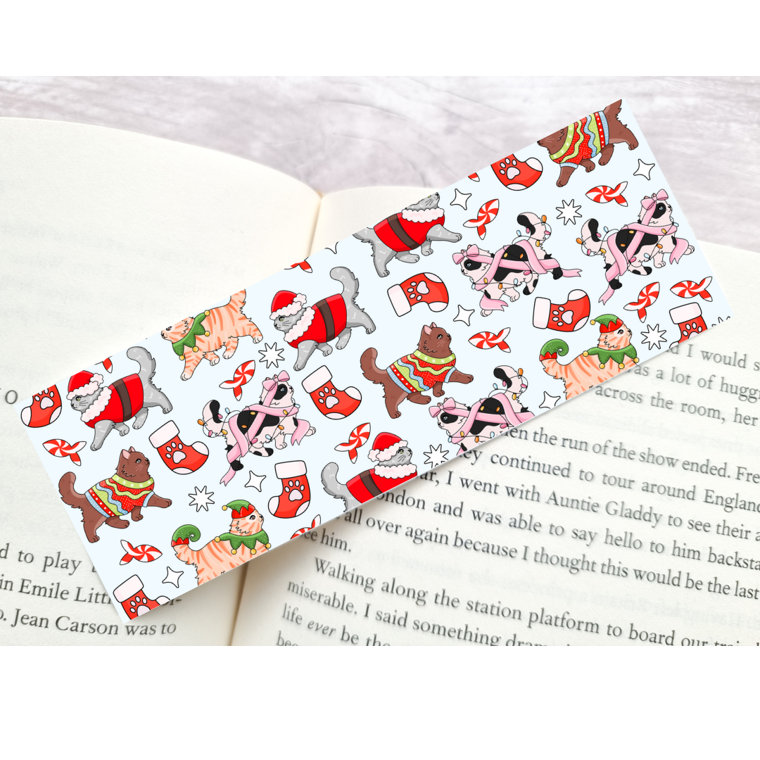 Christmas Cats Bookmark