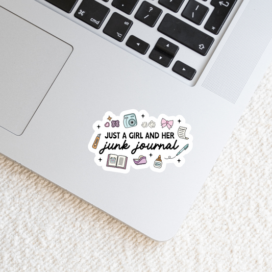 Just A Girl And Her Junk Journal Sticker